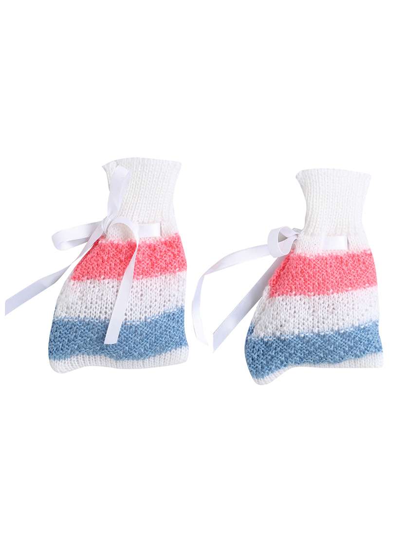 boys white striped sweater with cap & socks - 18460383 -  Standard Image - 2