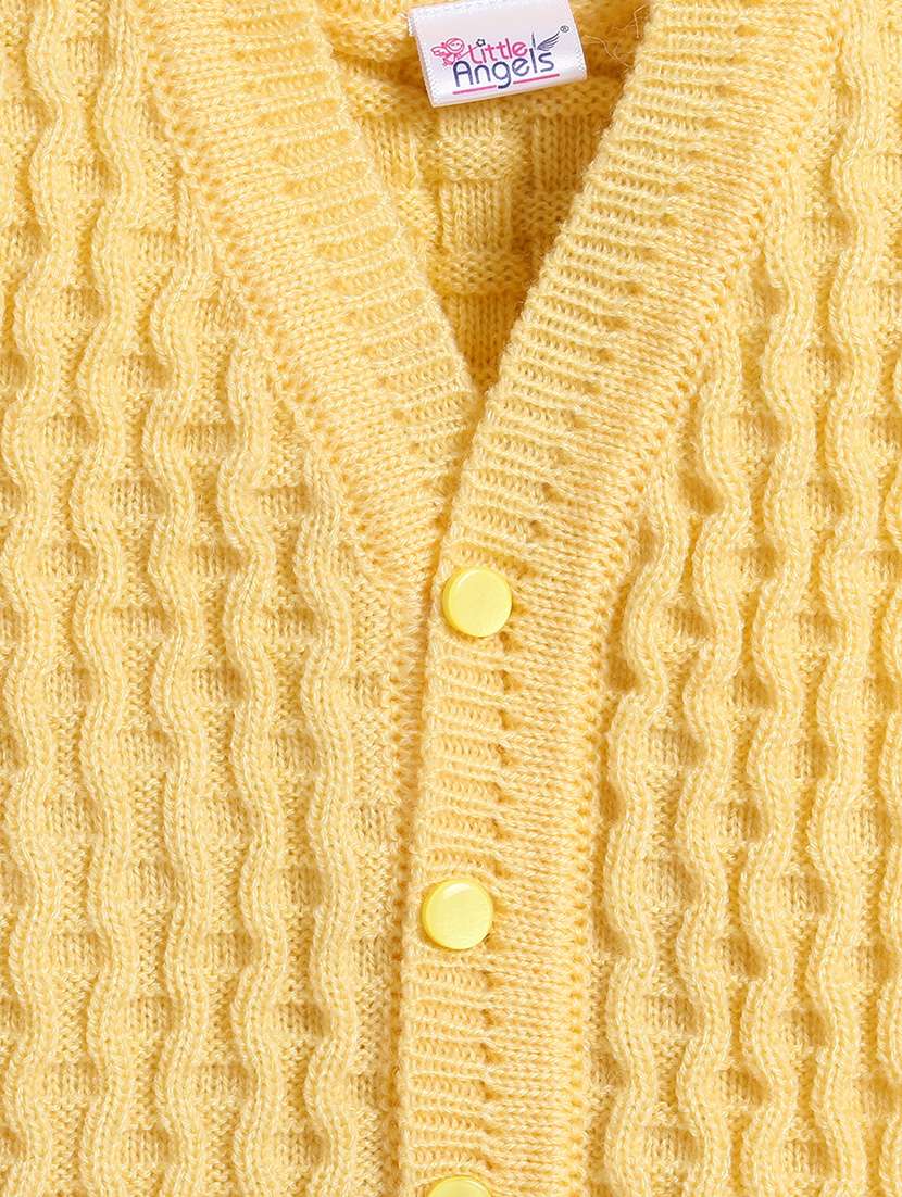 girls yellow woven cardigan - 18460400 - Standard Image - 2