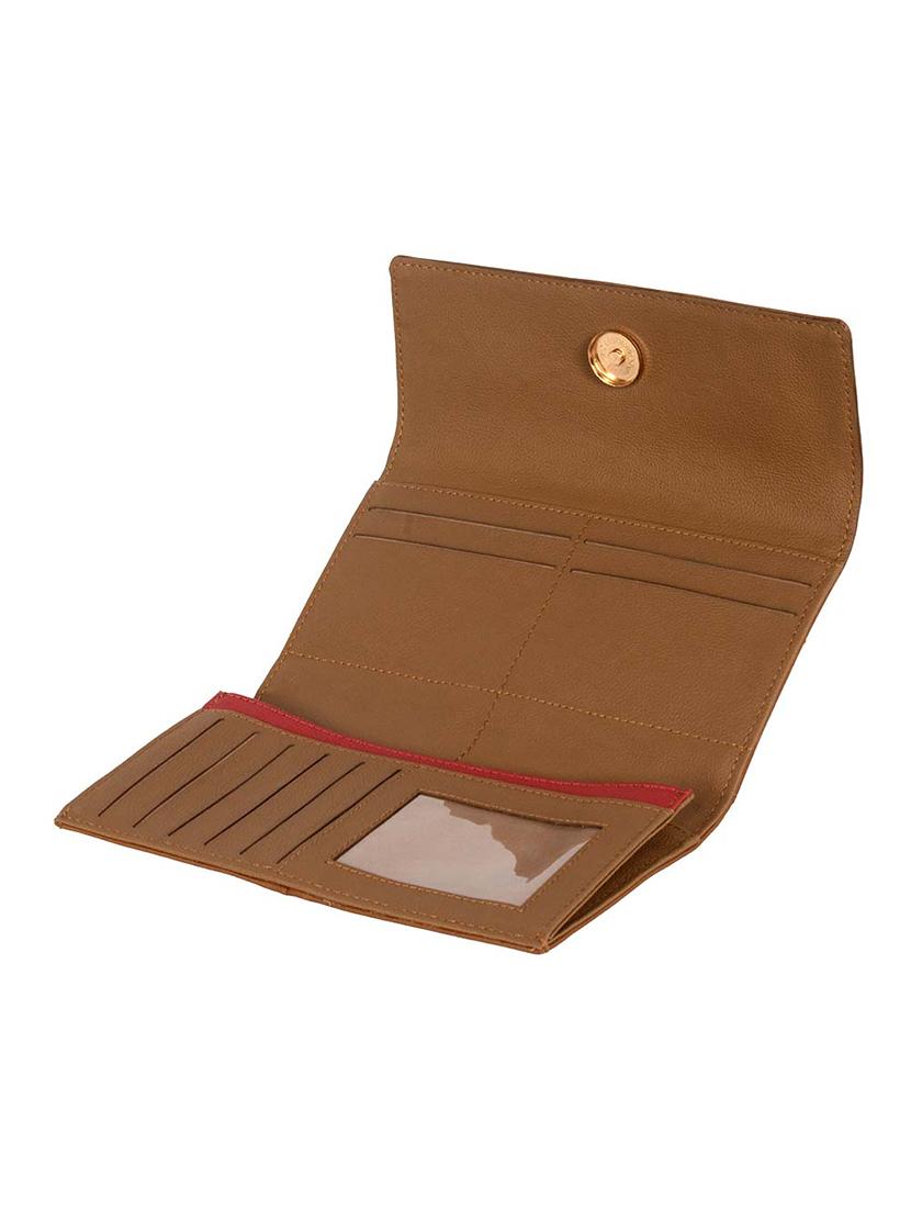 brown solid wallet - 18460461 - Standard Image - 2