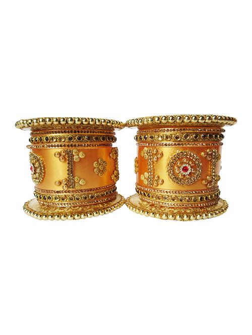 gold designer chuda set for women - 18460530 - Standard Image - 0