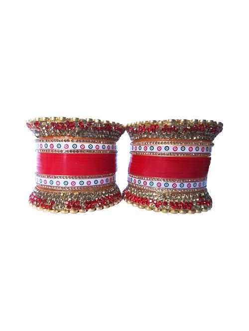 multi colored designer chuda set for women - 18460546 -  Standard Image - 0