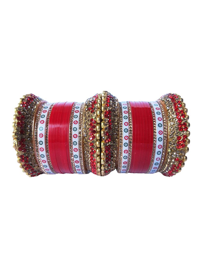 multi colored designer chuda set for women - 18460546 - Standard Image - 2