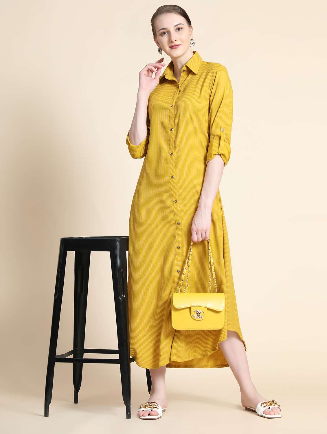 women's shirt striped dress