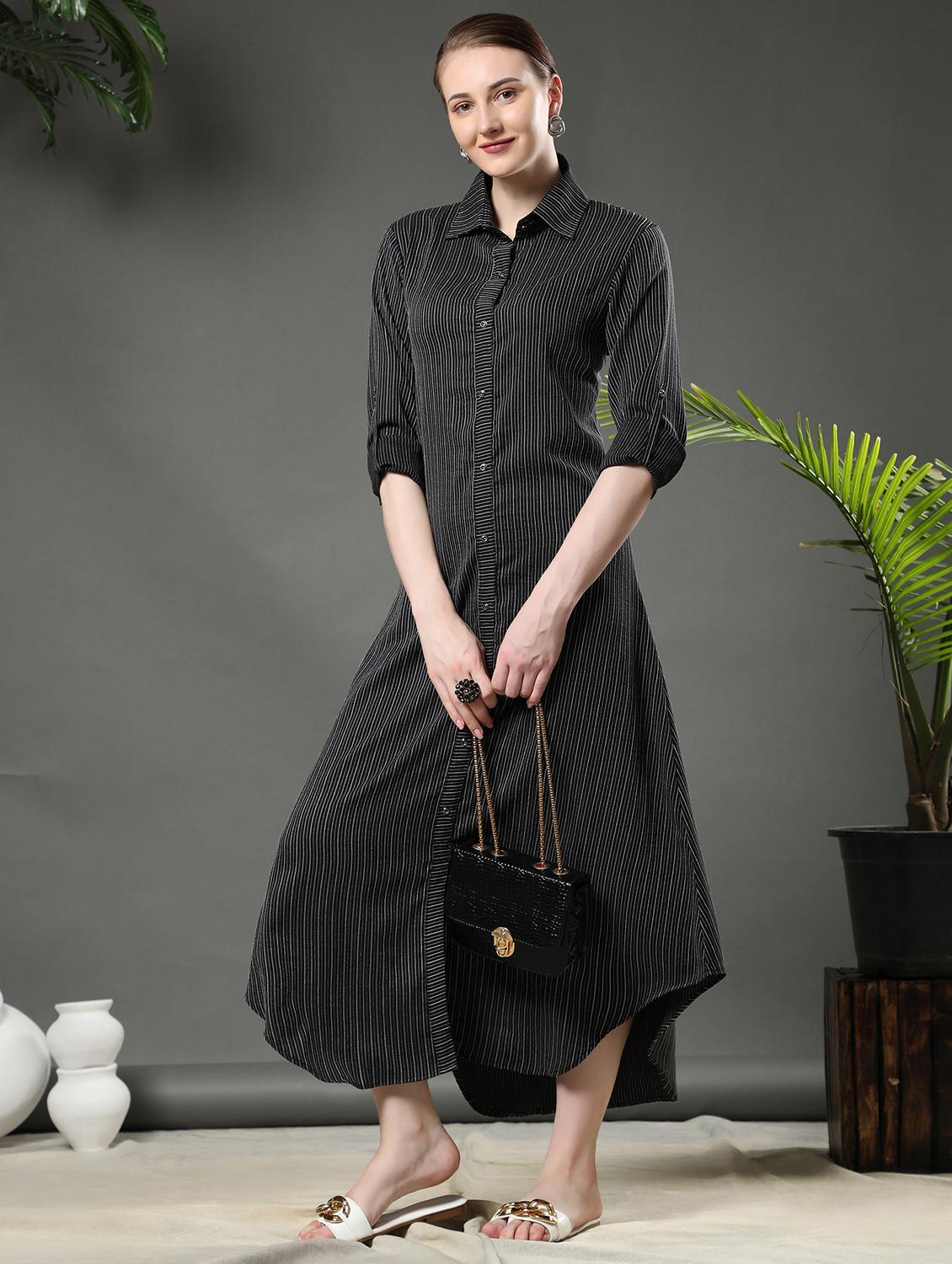 women's shirt striped dress