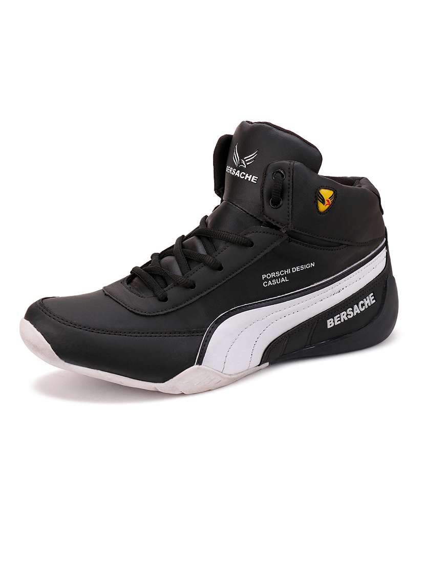 black lace up sports shoe  - 18461667 -  Standard Image - 2