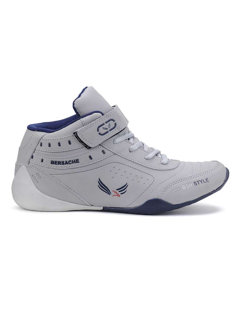 men grey lace up sneakers - 18461671 - Standard Image - 2