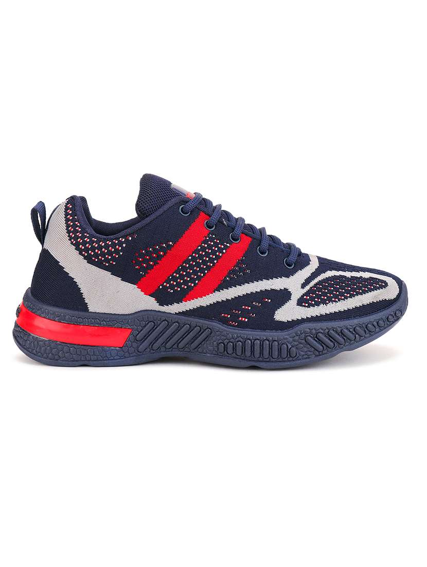 men navy blue lace up sport shoe - 18461677 -  Standard Image - 2