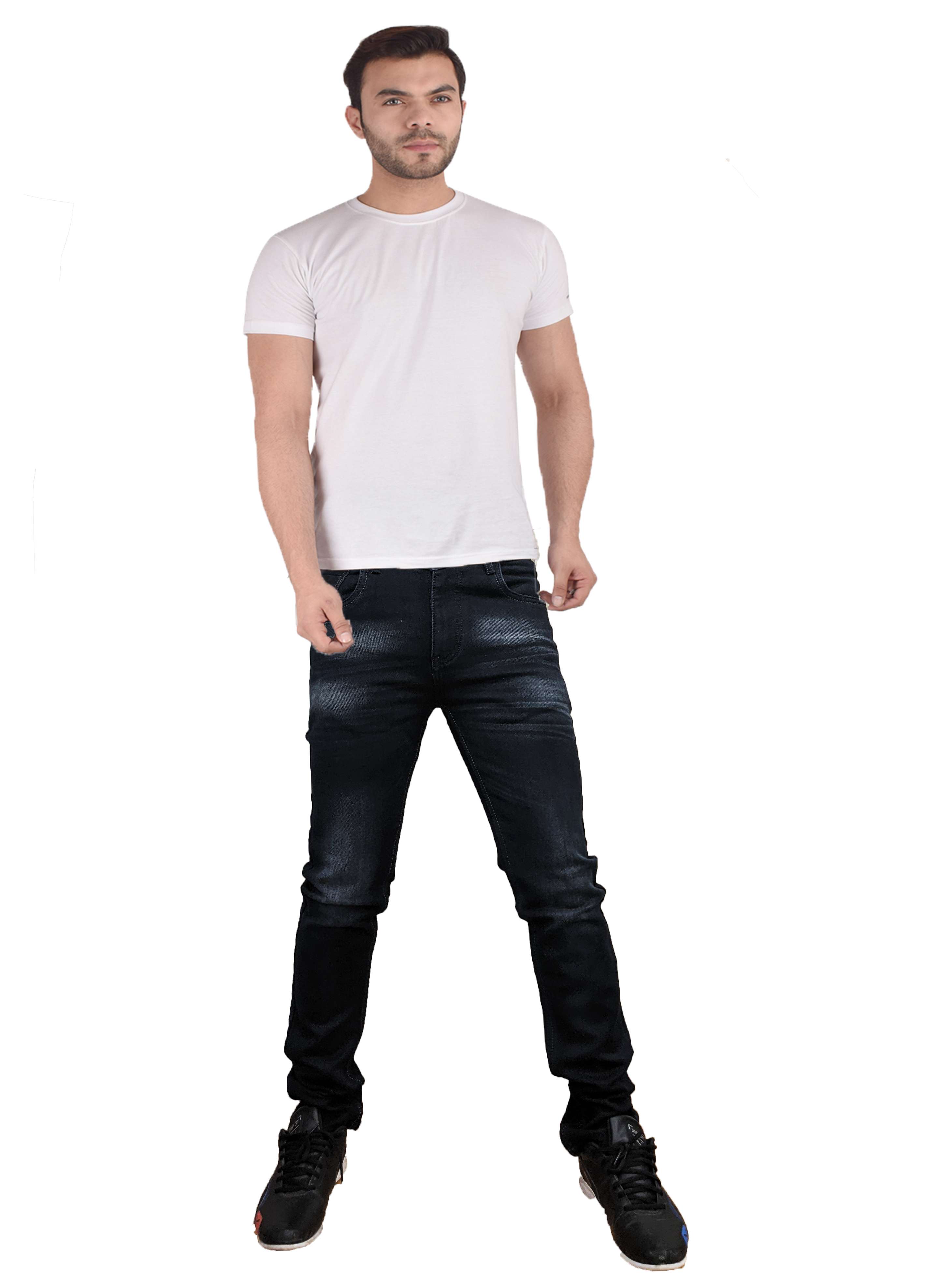 mens slim fit plain jeans