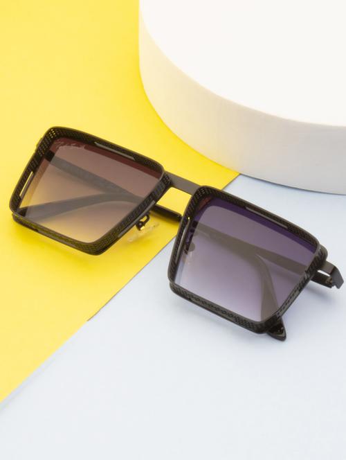 purple beatbox square sunglases - 18462284 - Standard Image - 0