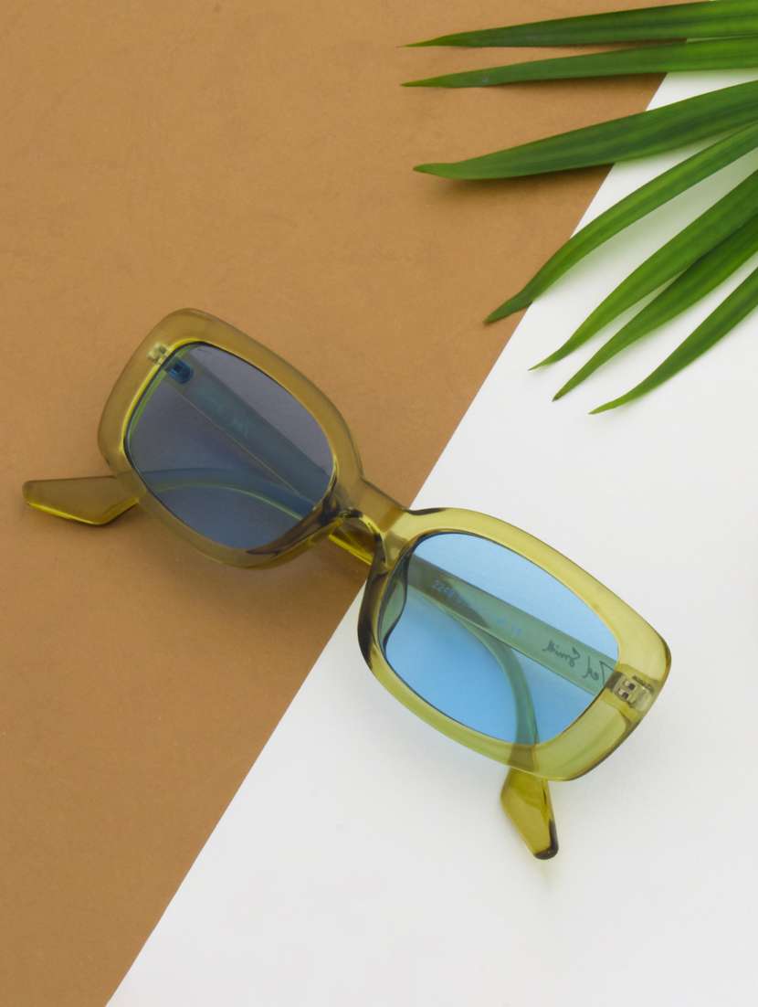 azalea oval in blue sunglasses 