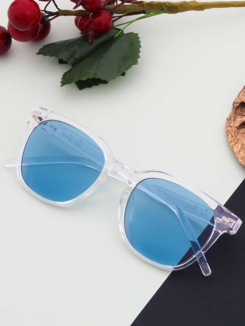 jagger wayfarer in blue sunglasses 