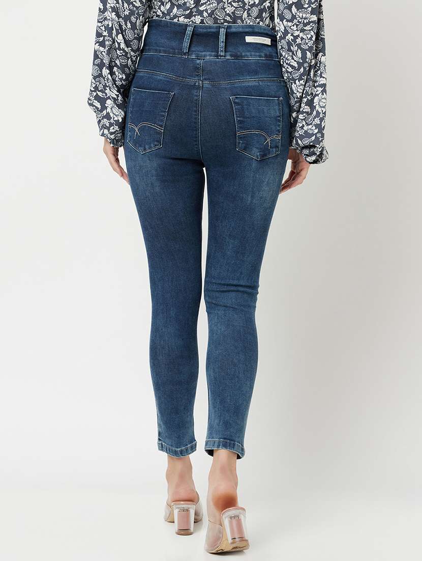 women's slash knee skinny fit jeans - 18462556 -  Standard Image - 2