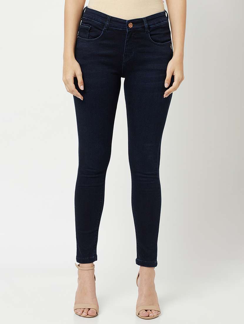 women's plain skinny fit jeans