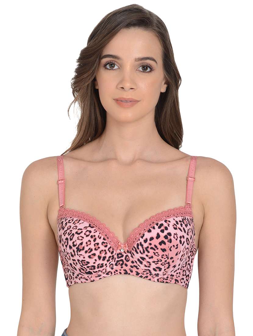 pink lightly padded t-shirt bra - 18462589 - Zoom Image - 0