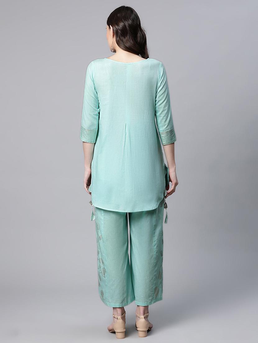 printed kurta palazzo set - 18462860 - Standard Image - 2