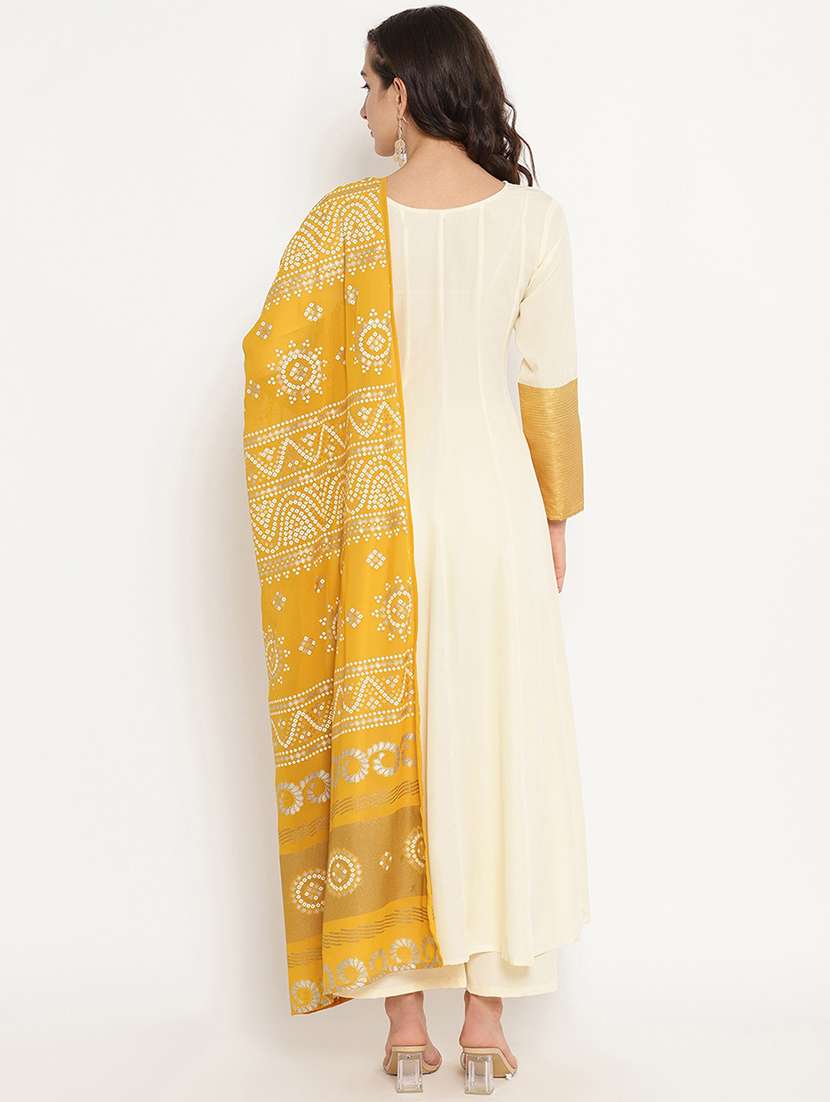 solid kurta palazzo set with dupatta - 18462893 -  Standard Image - 2