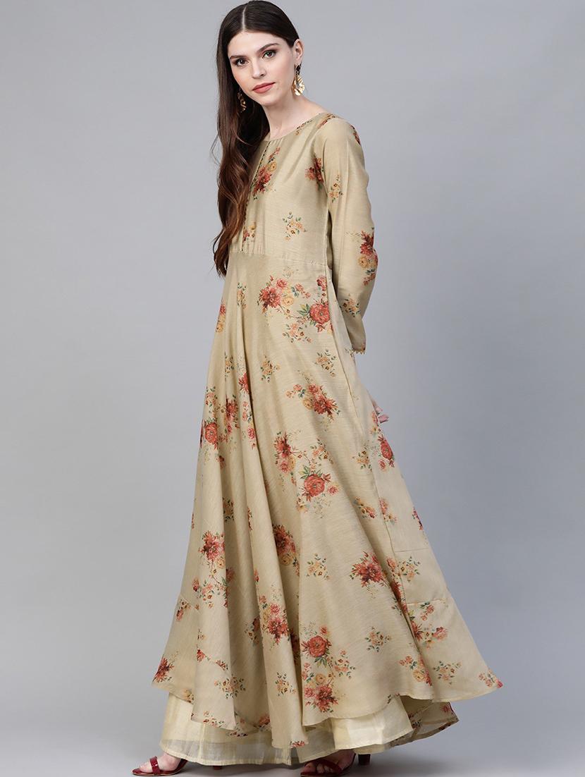 floral kurta dupatta set - 18463038 - Standard Image - 2