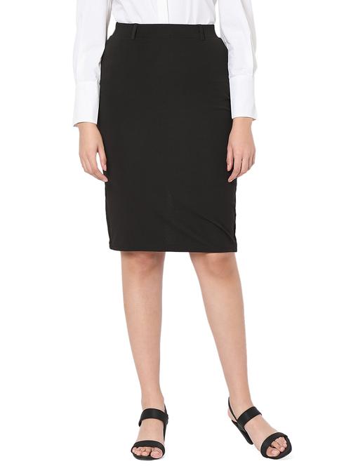 high rise solid pencil skirt - 18463150 -  Standard Image - 0