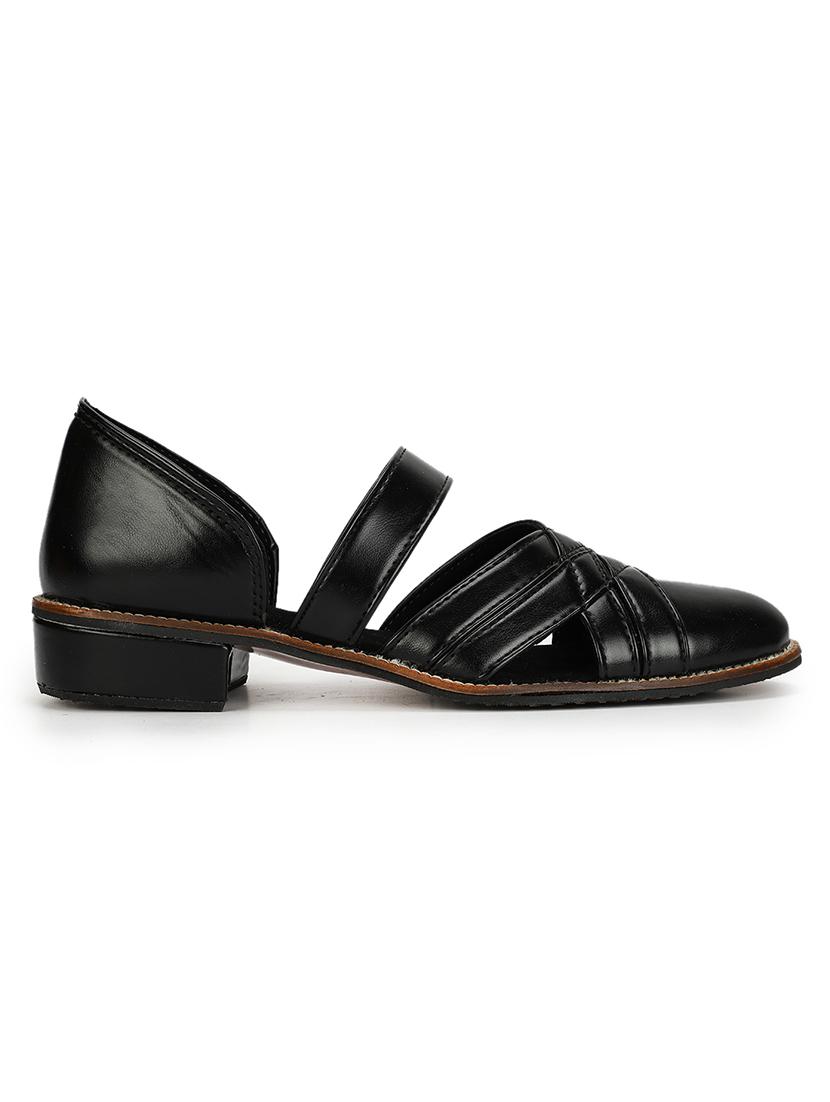 men black slip on sandal - 18463165 - Standard Image - 2