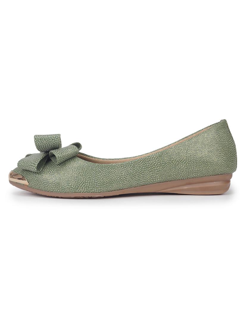 green slip on ballerina - 18463305 - Standard Image - 2