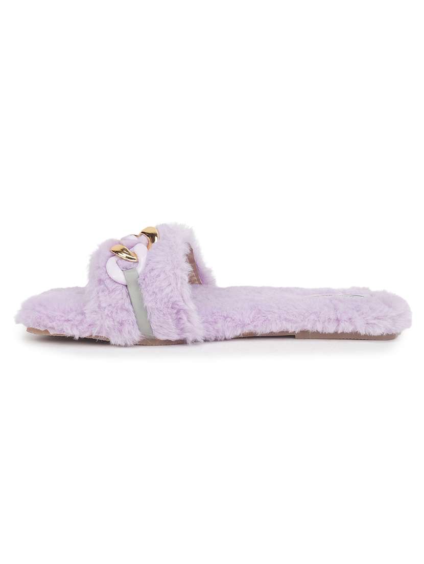 purple slip on sandal - 18463335 -  Standard Image - 2