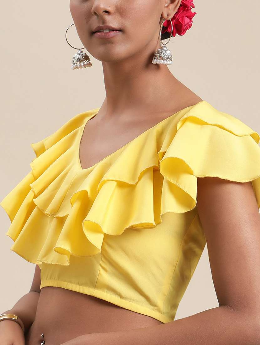 multi colored tie & dye saree with blouse - 18463620 -  Standard Image - 2