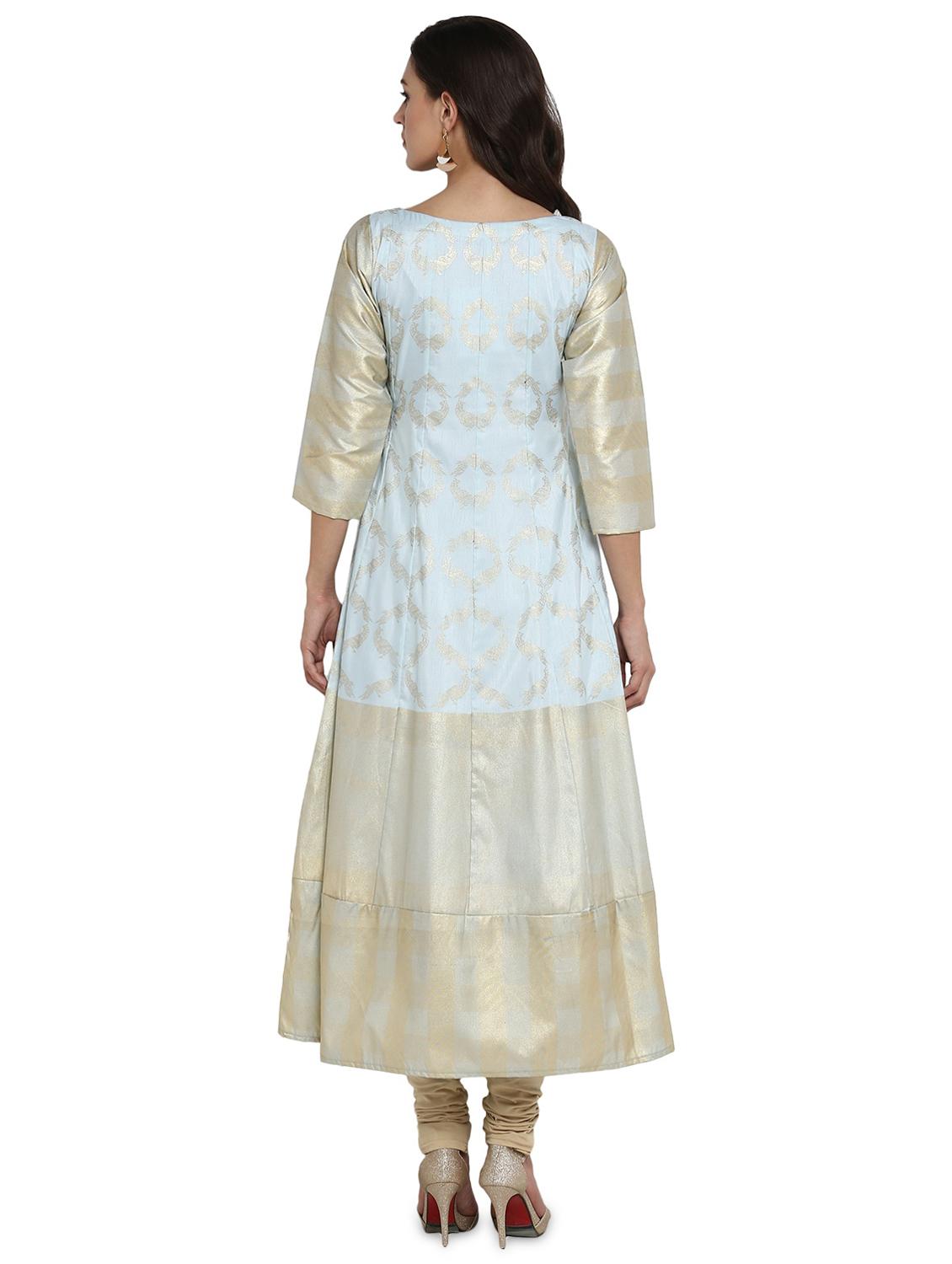 foil print anarkali kurta - 18463667 - Standard Image - 2