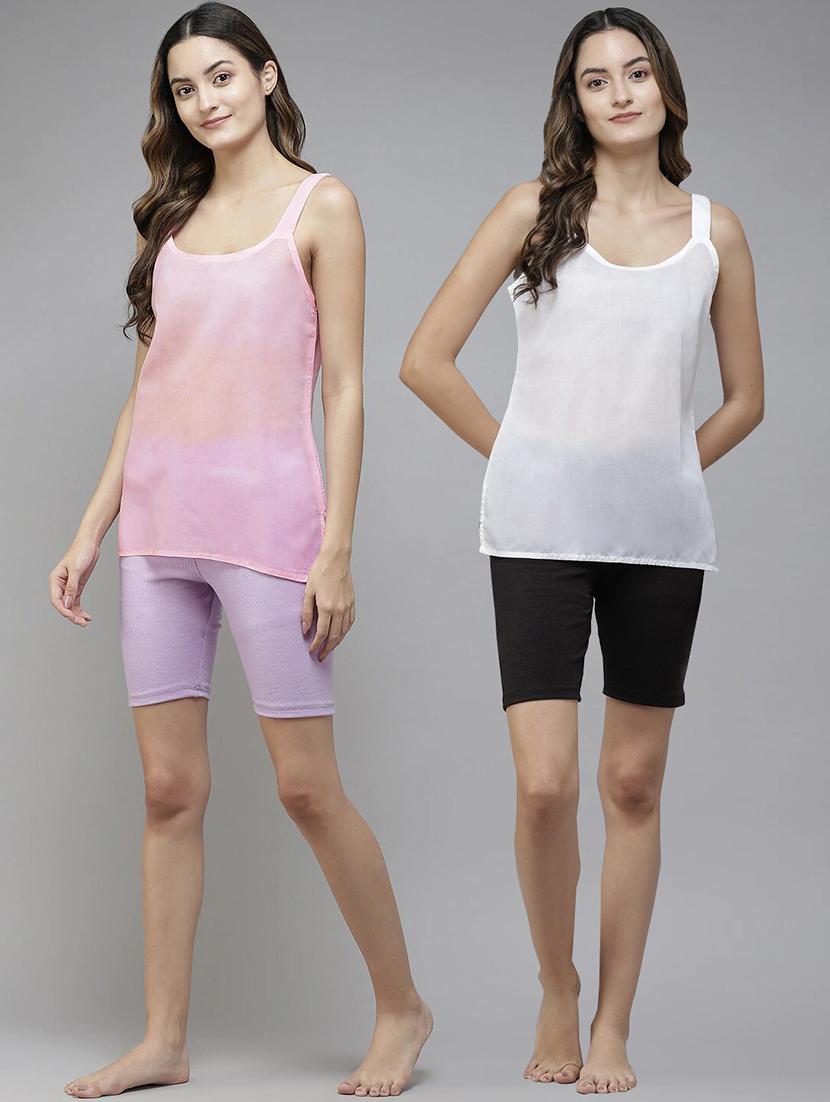 pack of 2 solid camisole - 18464770 - Standard Image - 7