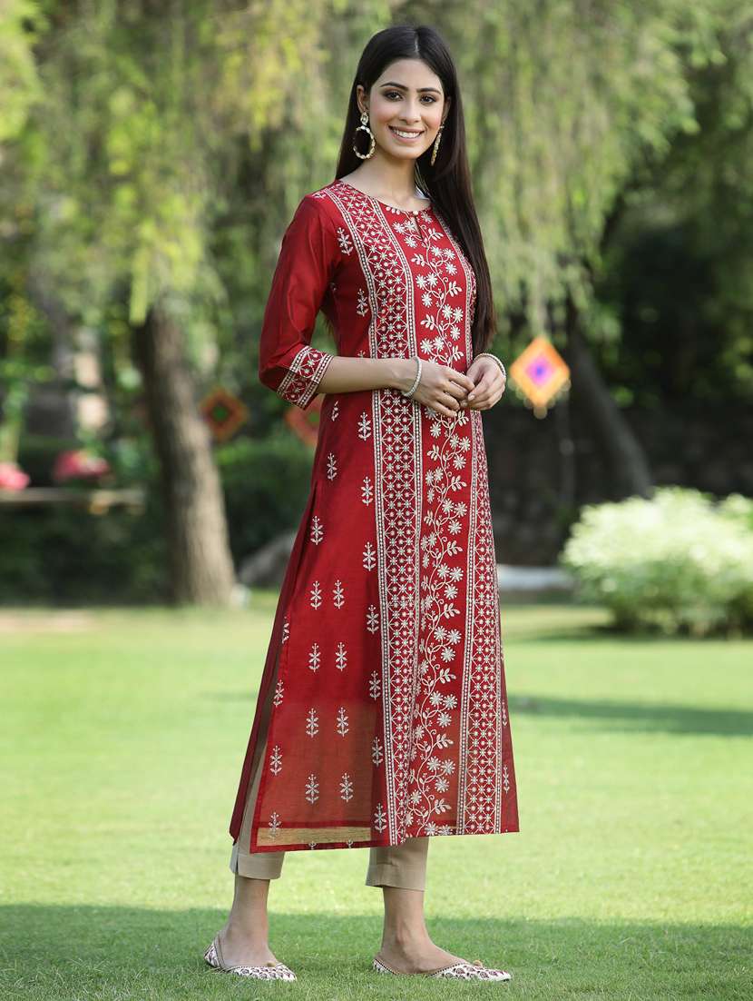 women's a-line kurta - 18465769 -  Standard Image - 2