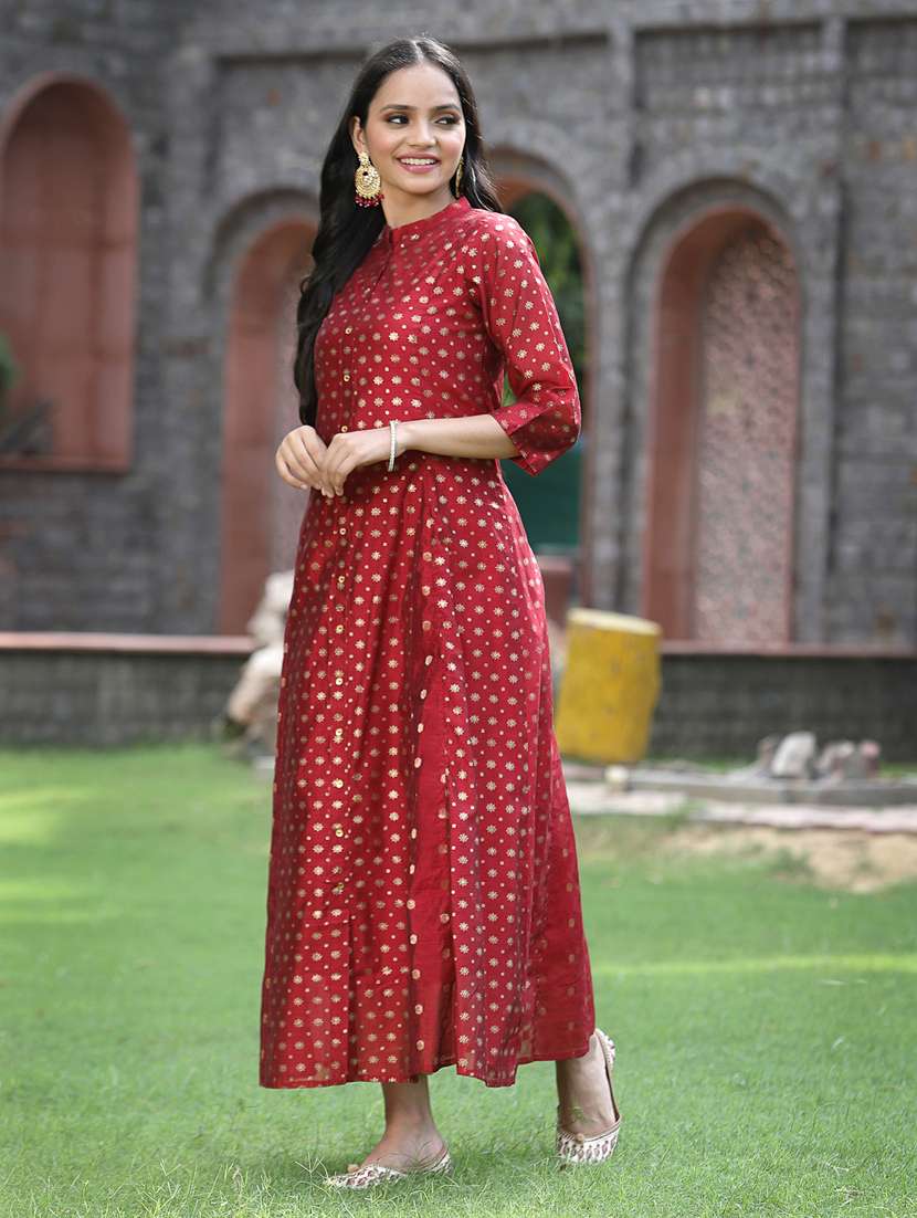 women's flared kurta - 18465771 -  Standard Image - 2