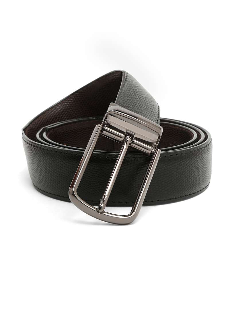 lizard nickle leather belt