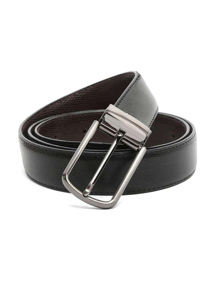 lizard gunmetal leather belt