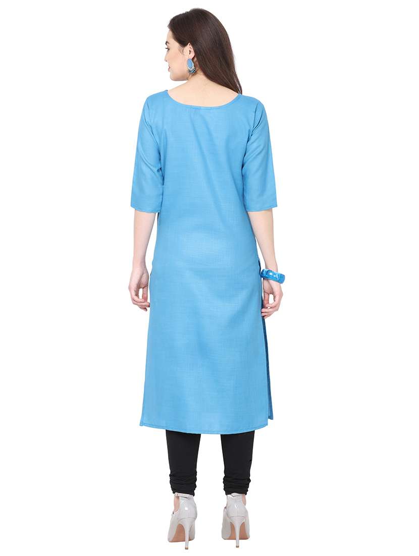 set of 2 pcs solid combo kurta - 18467546 -  Standard Image - 2