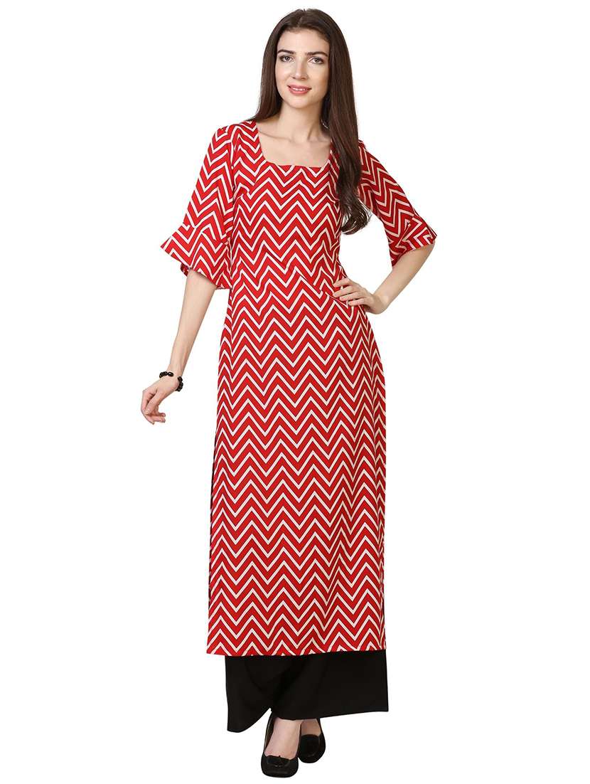 set of 3 pcs printed combo kurta - 18467566 -  Standard Image - 2