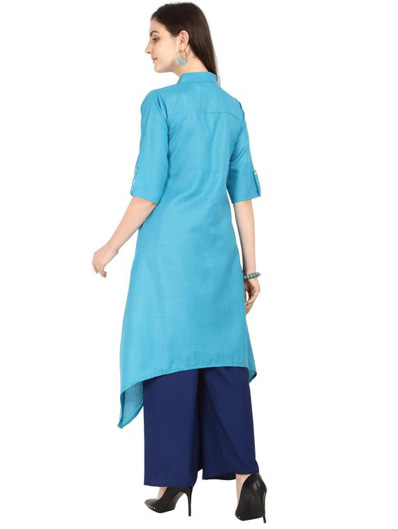 set of 2 pcs solid combo kurta - 18467647 - Standard Image - 2