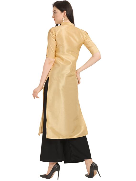 solid kurta palazzo set - 18467752 - Standard Image - 2