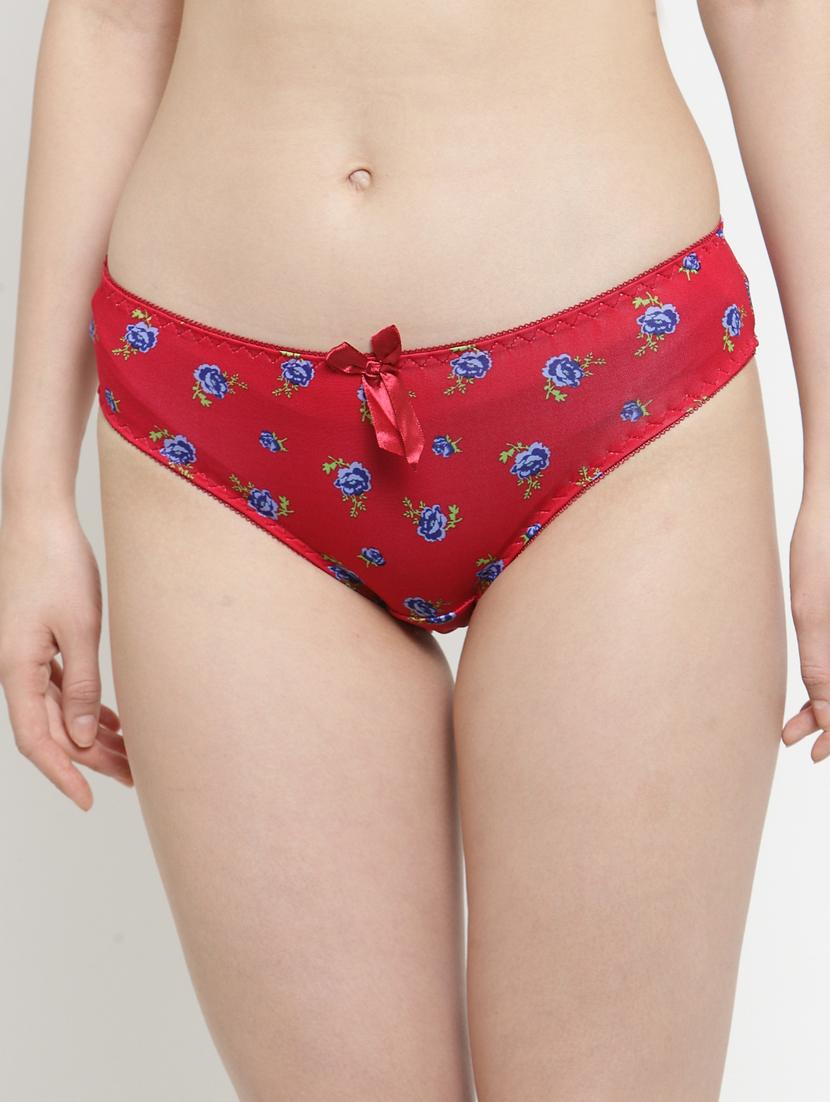 red floral bikini panty - 18468086 - Standard Image - 2