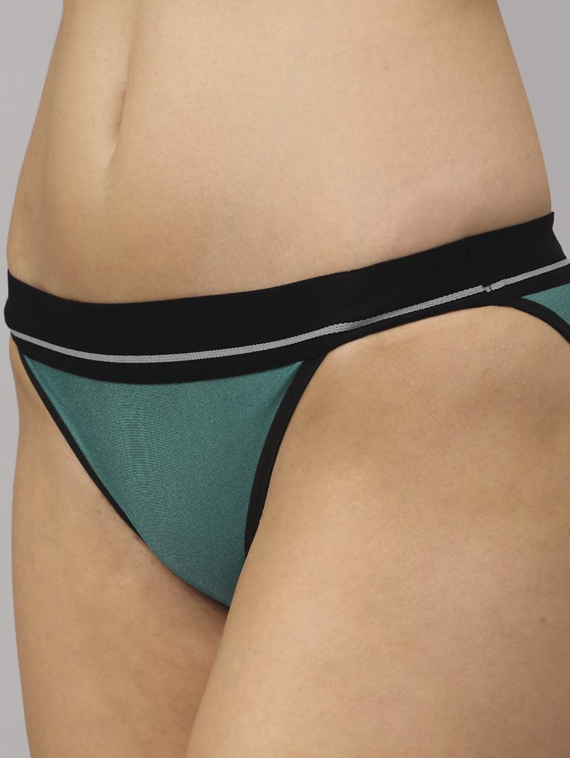 teal solid bikini panty - 18468112 - Standard Image - 2