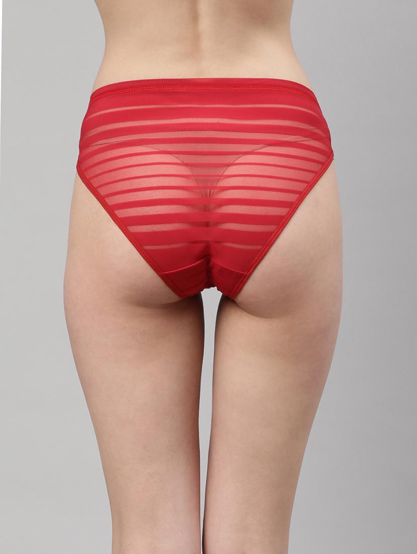 red sheer bikini panty - 18468139 - Standard Image - 2