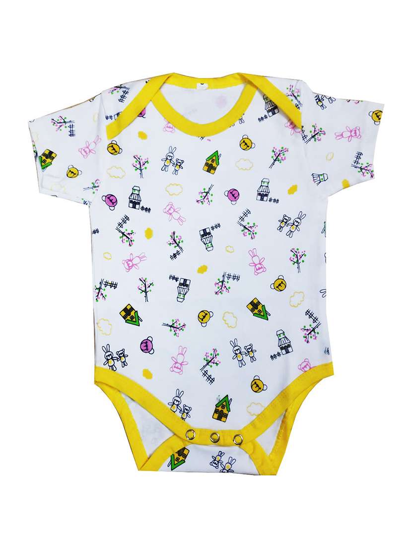 white printed onesies