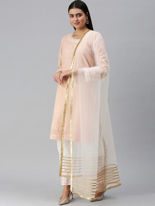  gotta patti net dupatta - 18468969 -  Standard Image - 0