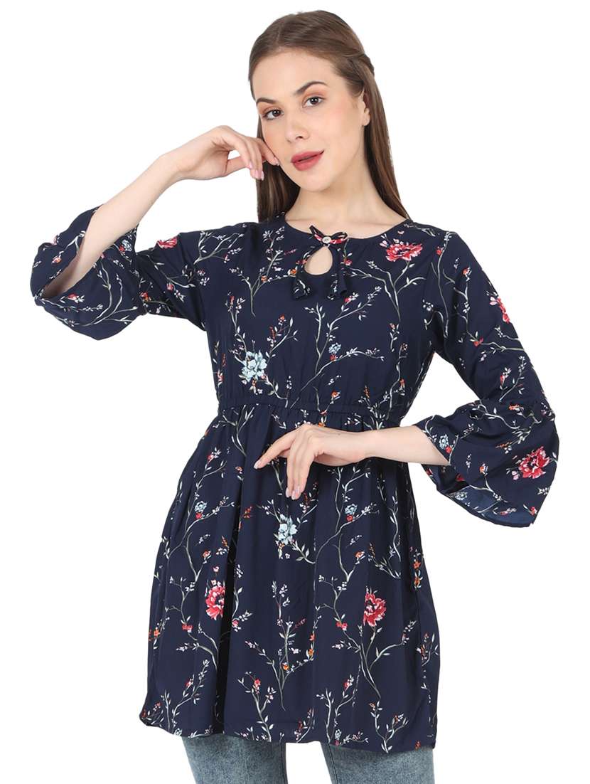 women's peplum key hole neck top