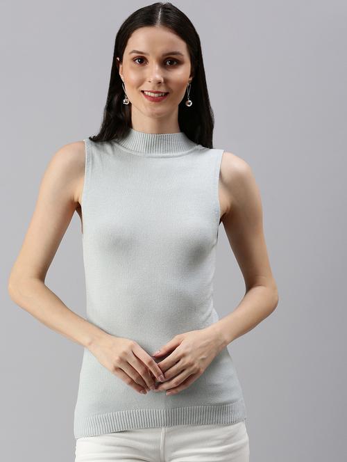 women's straight mock neck top - 18469861 -  Standard Image - 0