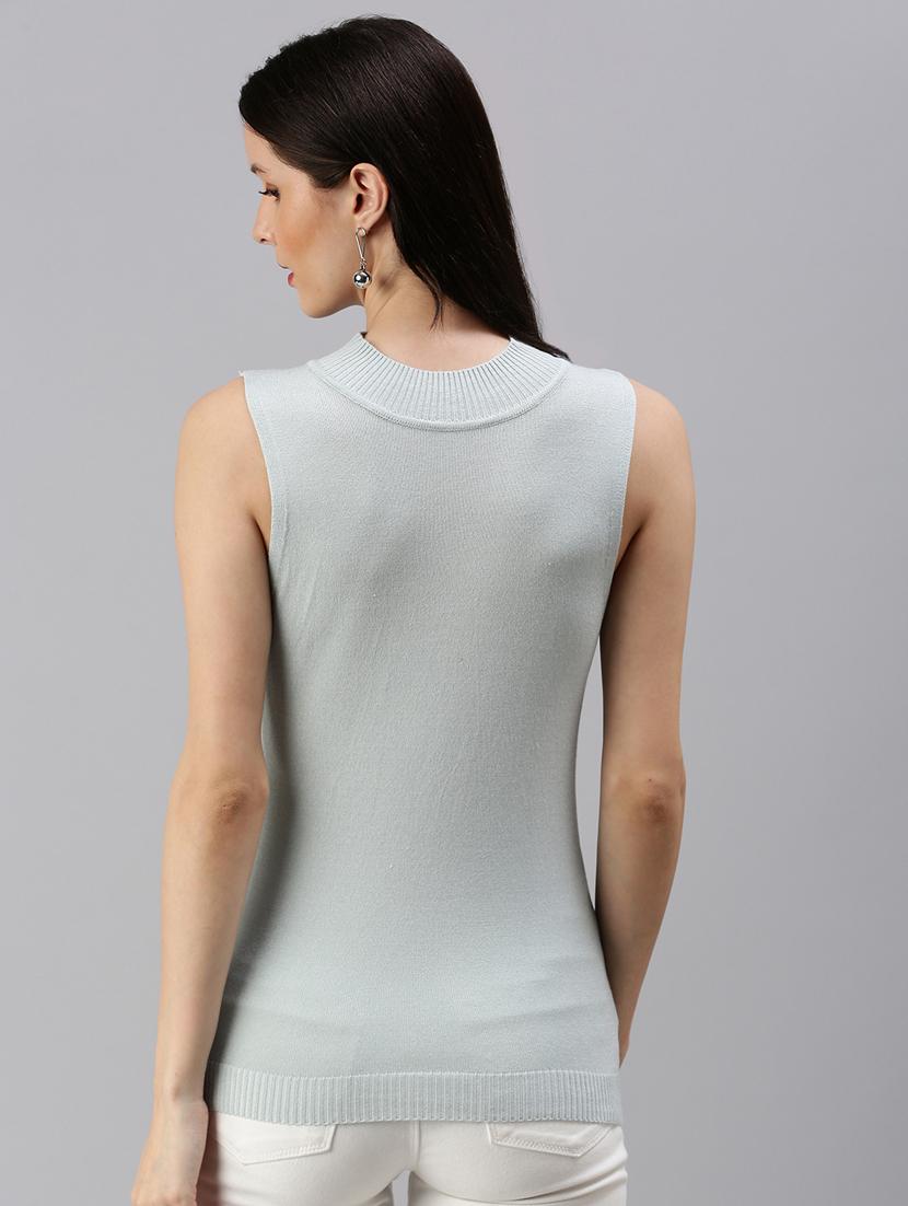 women's straight mock neck top - 18469861 - Standard Image - 2