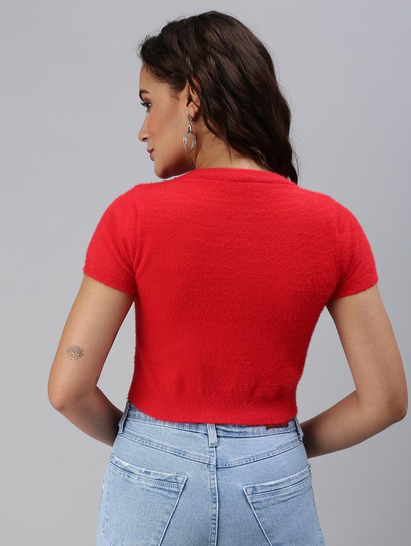 quirky printed crop top - 18469870 - Standard Image - 2