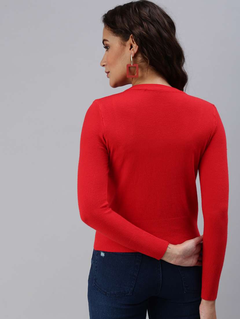 button embellished solid cardigan - 18469880 -  Standard Image - 2