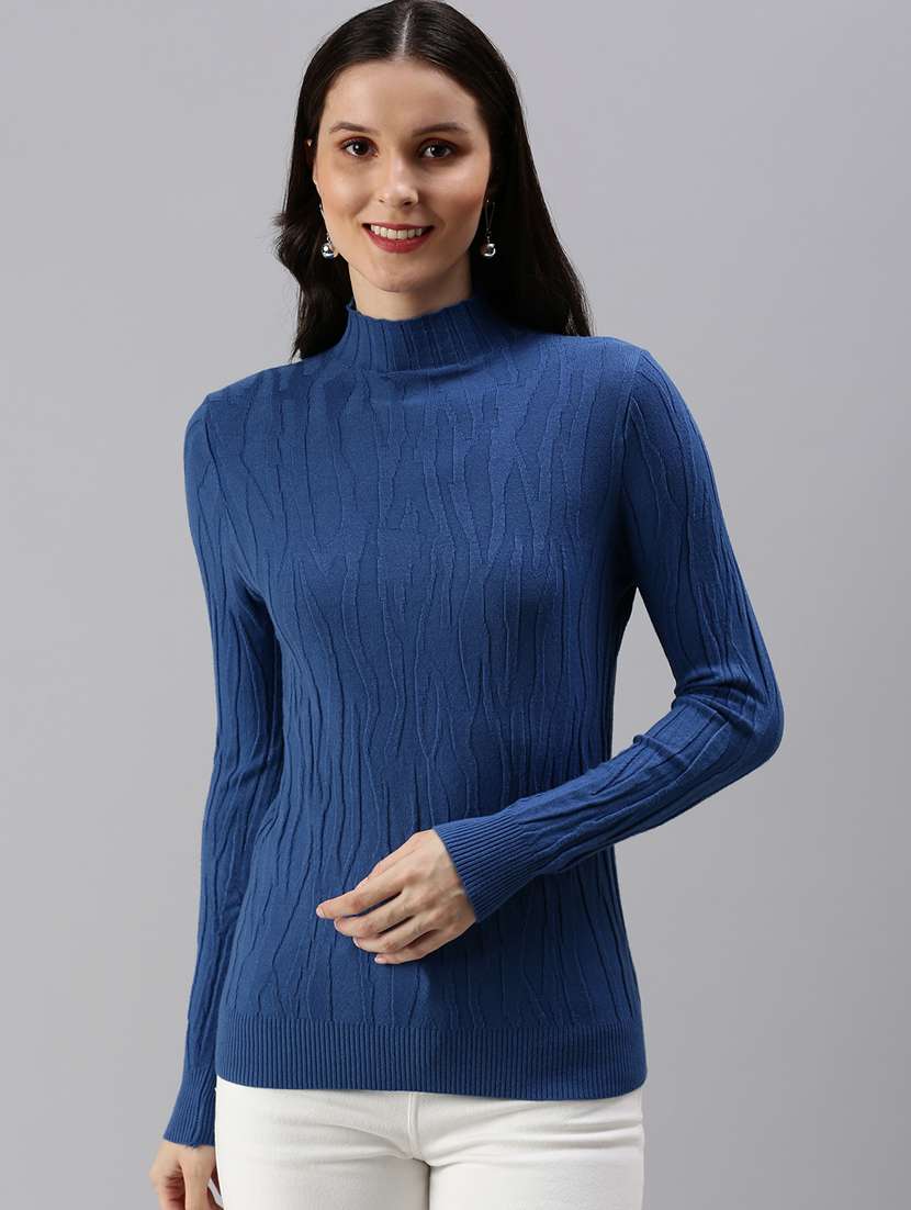 mock neck self-designed regular top