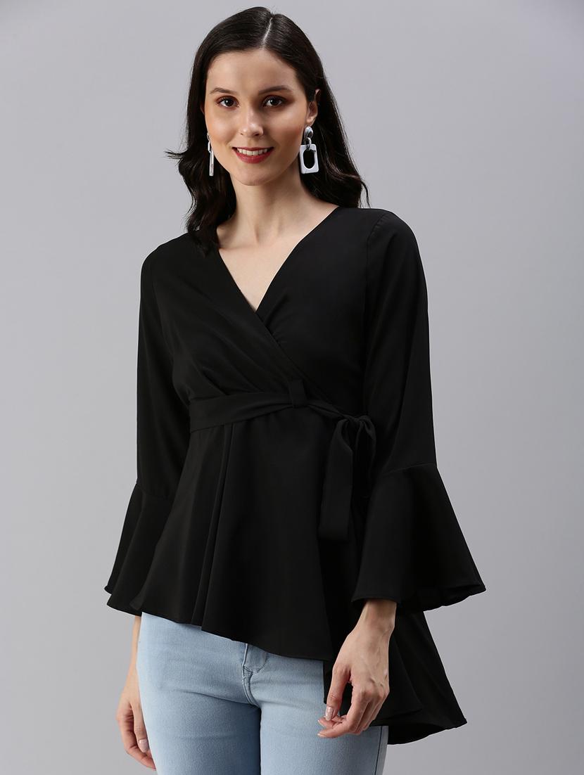 women's peplum v neck top - 18469941 -  Zoom Image - 0