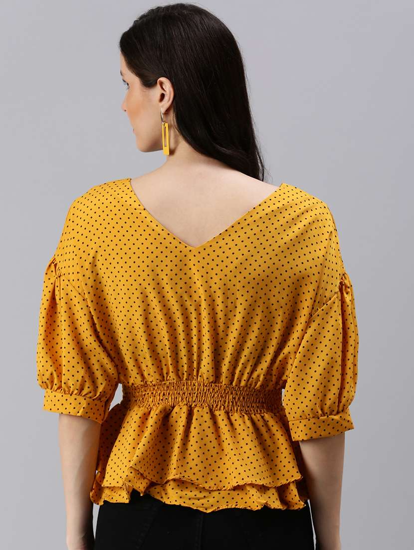women's peplum v neck top - 18469947 -  Standard Image - 2