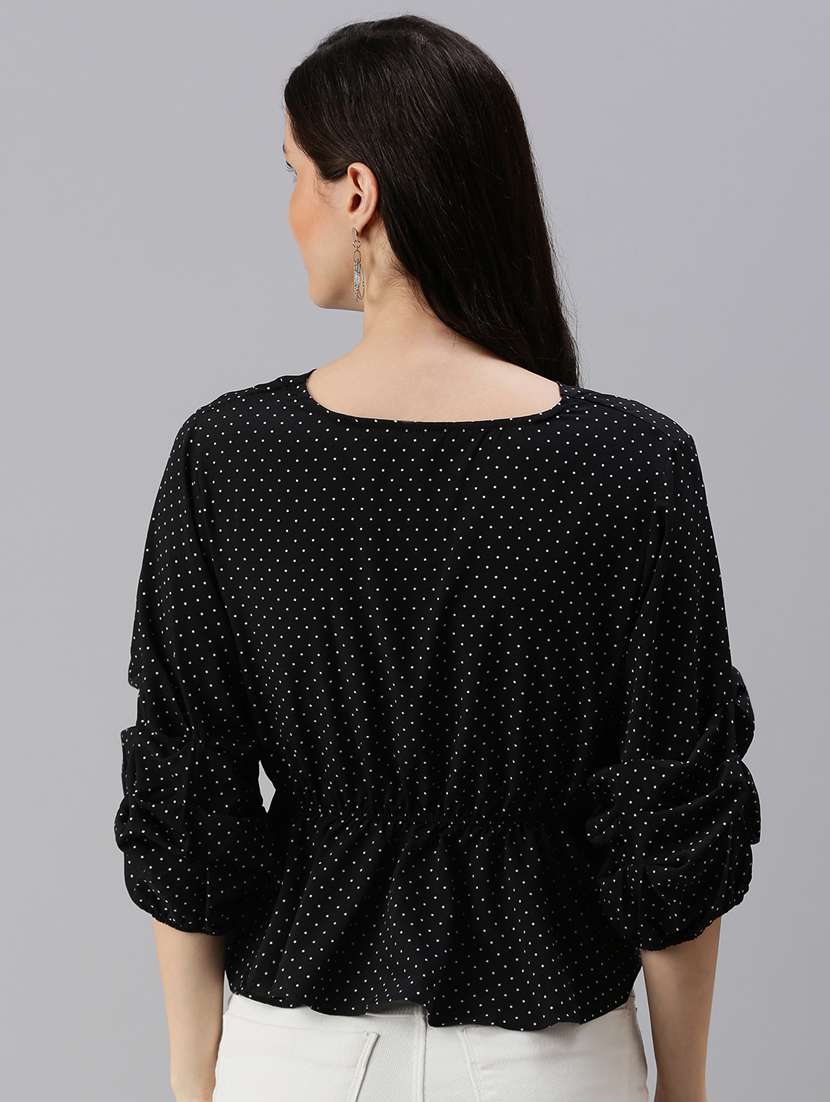 women's peplum v neck top - 18469950 -  Standard Image - 2